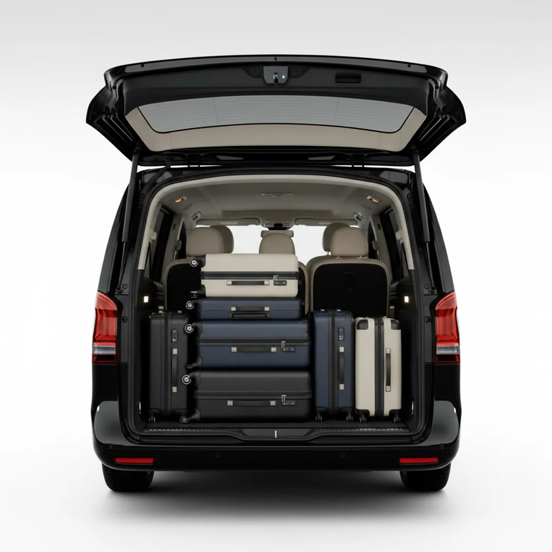 Luxury Van​ Ful car 7 Suitcases